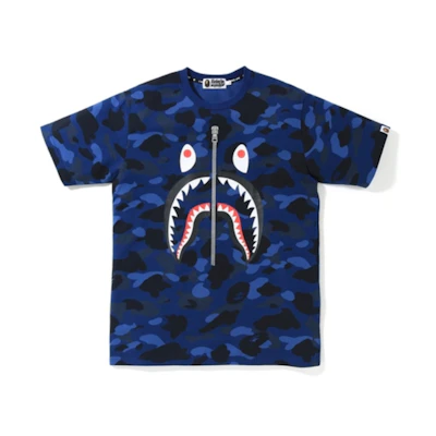 BAPE Color Camo Shark Tee Navy