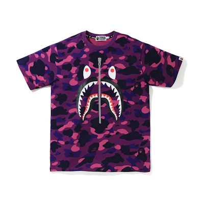 BAPE Color Camo Shark Tee Purple