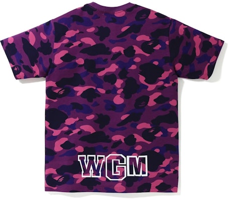BAPE Color Camo Shark Tee Purple Order BAPE Color Camo Shark Tee Purple