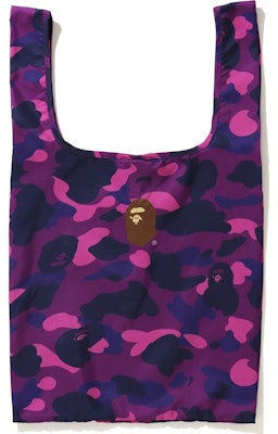 BAPE Color Camo Shopping Bag L Purple Buy BAPE Color Camo Shopping Bag L Purple