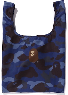 BAPE Color Camo Shopping Bag M Blue Buy BAPE Color Camo Shopping Bag M Blue