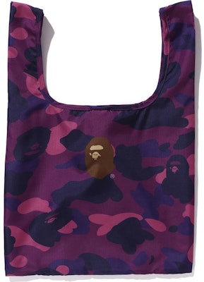 BAPE Color Camo Shopping Bag M Purple Buy BAPE Color Camo Shopping Bag M Purple