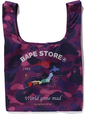 BAPE Color Camo Shopping Bag M Purple Order BAPE Color Camo Shopping Bag M Purple