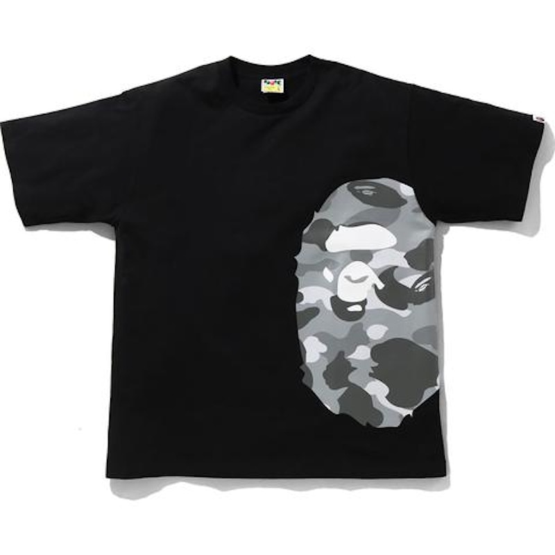 BAPE Color Camo Side Big Ape Head Relaxed Tee Black/Gray