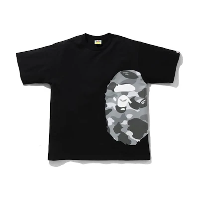 BAPE Color Camo Side Big Ape Head Relaxed Tee Black/Gray