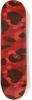 BAPE Color Camo Skateboard Deck Red BAPE Color Camo Skateboard Deck Red
