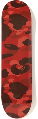 BAPE Color Camo Skateboard Deck Red Buy BAPE Color Camo Skateboard Deck Red