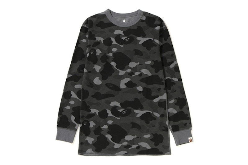 Bape Color Camo Thermal LS Tee Black