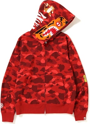 BAPE 彩色迷彩虎紋全拉鍊連帽外套 紅色 Buy BAPE 彩色迷彩虎紋全拉鍊連帽外套 紅色