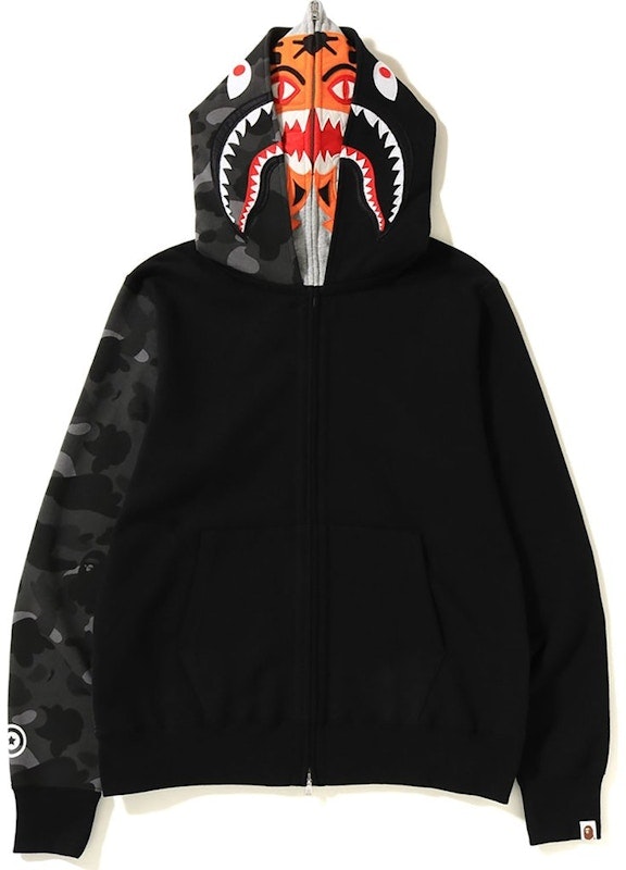 bape-color-camo-tiger-shark-full-zip-double-hoodie-black