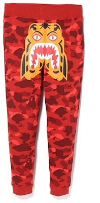 Bape Color Camo Tiger Slim Sweatpants Red Buy Bape Color Camo Tiger Slim Sweatpants Red