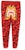 Bape Color Camo Tiger Slim Sweatpants Red