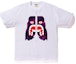 Buy Bape 彩色迷彩虎頭T恤 白紫款