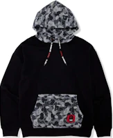 BAPE Colorblock Drawstring Hoodie Black () 7I23-114-901 BAPE Colorblock Drawstring Hoodie Black () 7I23-114-901