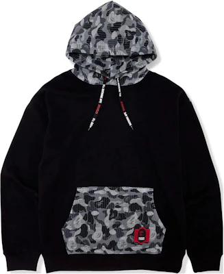 BAPE 拼色抽绳连帽衫 黑色 7I23-114-901 Buy BAPE 拼色抽绳连帽衫 黑色 7I23-114-901
