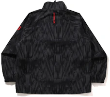 BAPE Colorblock Logo Embroidered Zip-Up High Collar Jacket 1J30-140-001 BAPE Colorblock Logo Embroidered Zip-Up High Collar Jacket 1J30-140-001