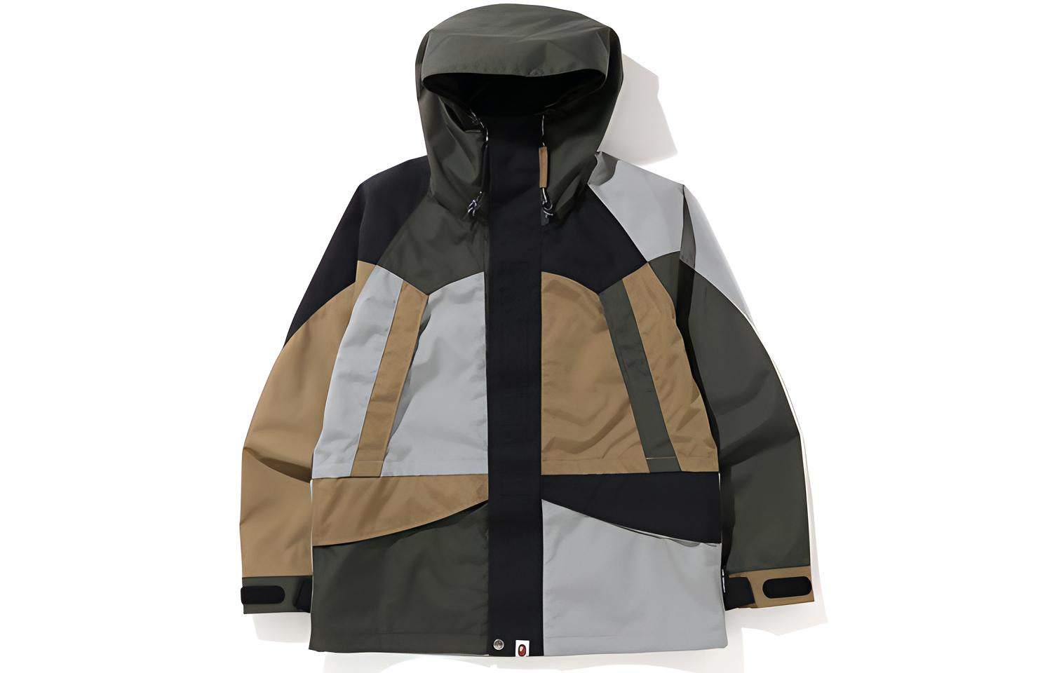 BAPE Colorblock Zip-Up Hoodie Jacket Multicolor () 0ZXJKM141009F