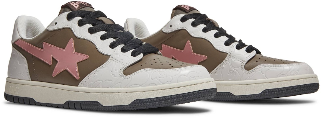 BAPE Court Sta '棕粉配色' 1H20191030-PNK Cheap BAPE Court Sta '棕粉配色' 1H20191030-PNK