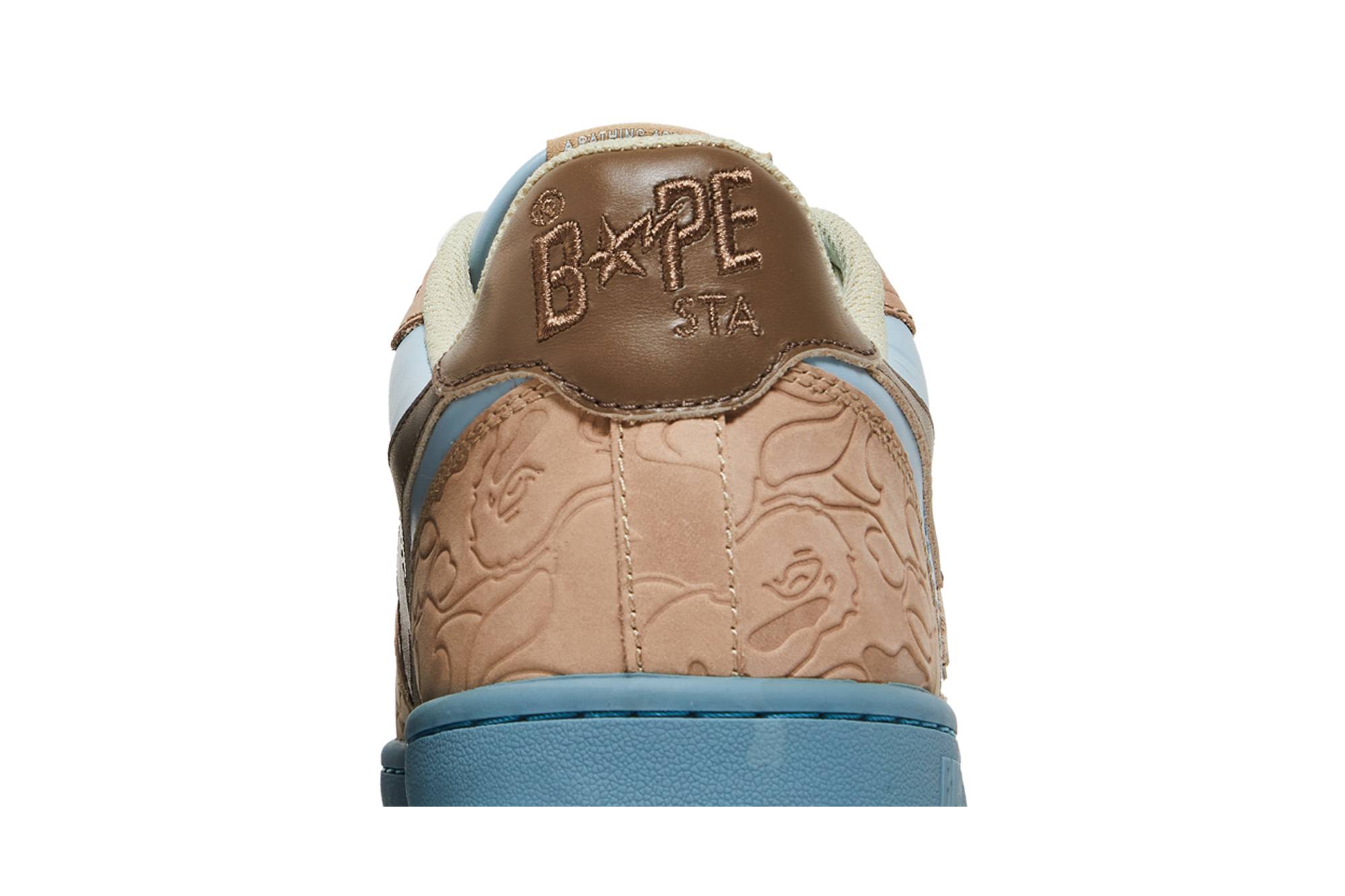 Sizing BAPE Court Sta 'Sax' Kasut Sneakers Lelaki 1H20191030-SAX