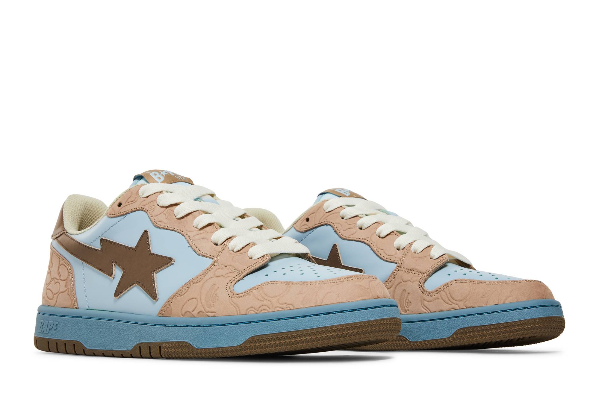 Cheap BAPE Court Sta 'Sax' Kasut Sneakers Lelaki 1H20191030-SAX