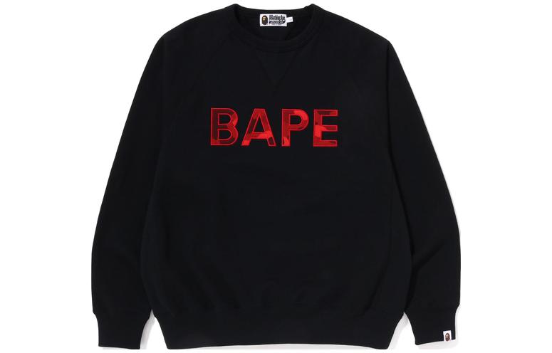 BAPE Crewneck Logo Pullover Sweatshirt Long Sleeve Casual Wear 0ZXSWM113007K