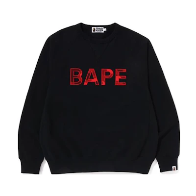 BAPE Crewneck Logo Pullover Sweatshirt Long Sleeve Casual Wear 0ZXSWM113007K
