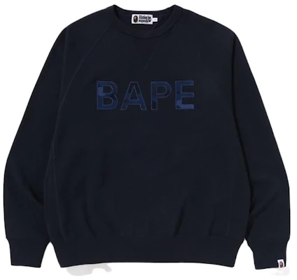 BAPE 圓領LOGO長袖套頭衫休閒上衣 0ZXSWM113007K Purchase BAPE 圓領LOGO長袖套頭衫休閒上衣 0ZXSWM113007K