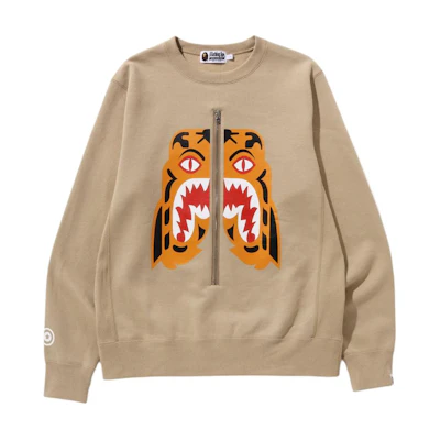 BAPE Crewneck Loose Sweatshirt with Animal Alphabet Print 1K30-113-006
