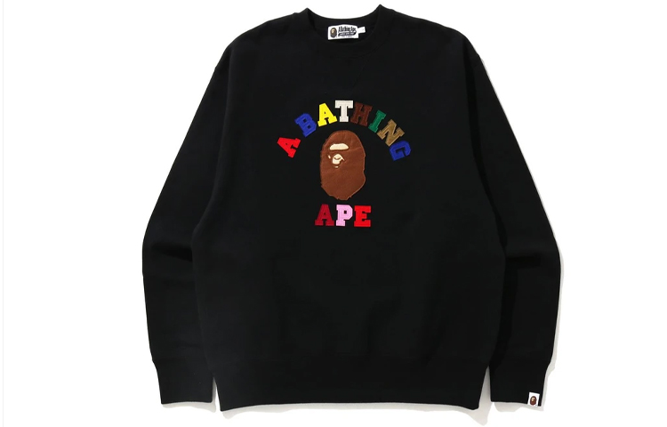 BAPE Crewneck Sweatshirt with Logo Letter Print Design 1H30-113-002