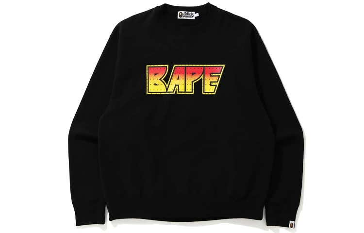 BAPE Crystal Logo Print Crewneck Loose Sweatshirt Mens. 1H30-113-009