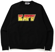 BAPE Crystal Logo Print Crewneck Loose Sweatshirt Mens. 1H30-113-009 BAPE Crystal Logo Print Crewneck Loose Sweatshirt Mens. 1H30-113-009