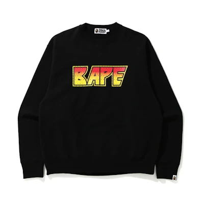 BAPE Crystal Logo Print Crewneck Loose Sweatshirt Mens. 1H30-113-009