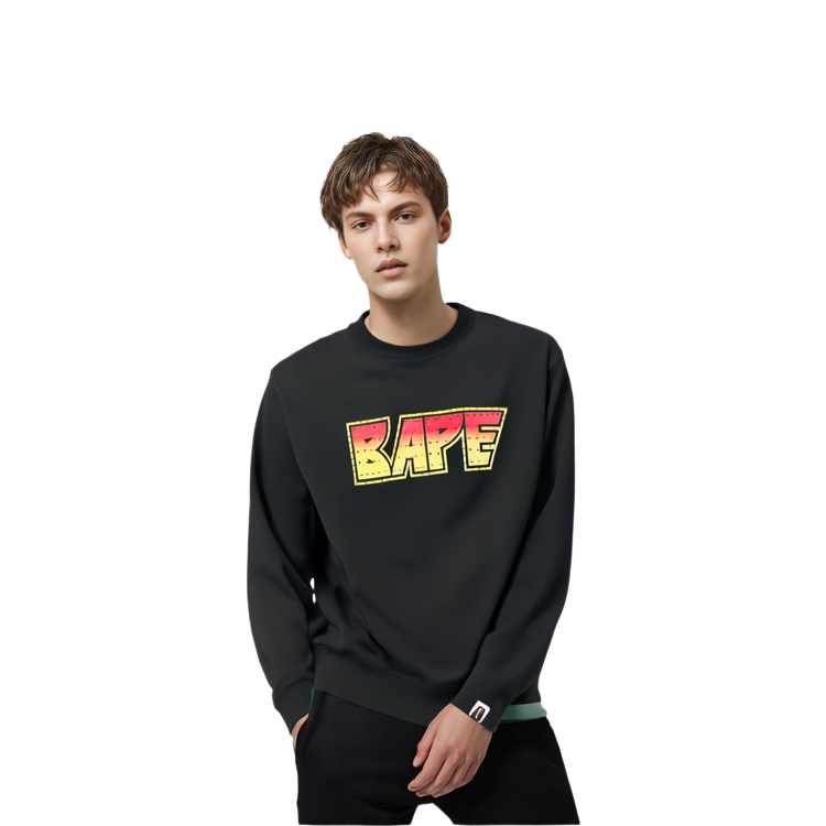 Shop Sudadera Hombre BAPE Crystal Logo Print Crewneck Loose. 1H30-113-009