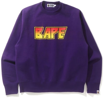 Sudadera Hombre BAPE Crystal Logo Print Crewneck Loose. 1H30-113-009 Purchase Sudadera Hombre BAPE Crystal Logo Print Crewneck Loose. 1H30-113-009