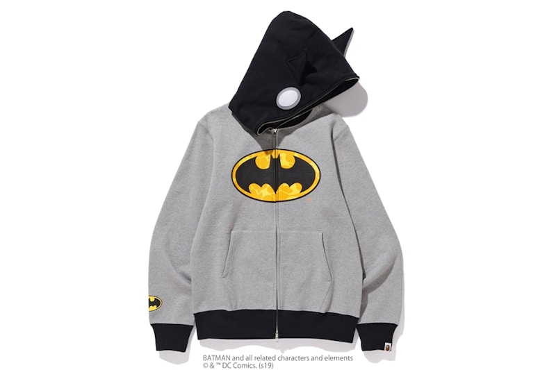 Buy Bape DC Full Zip Hoodie Grey