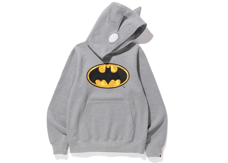 Buy Bape DC Pullover Hoodie Grey