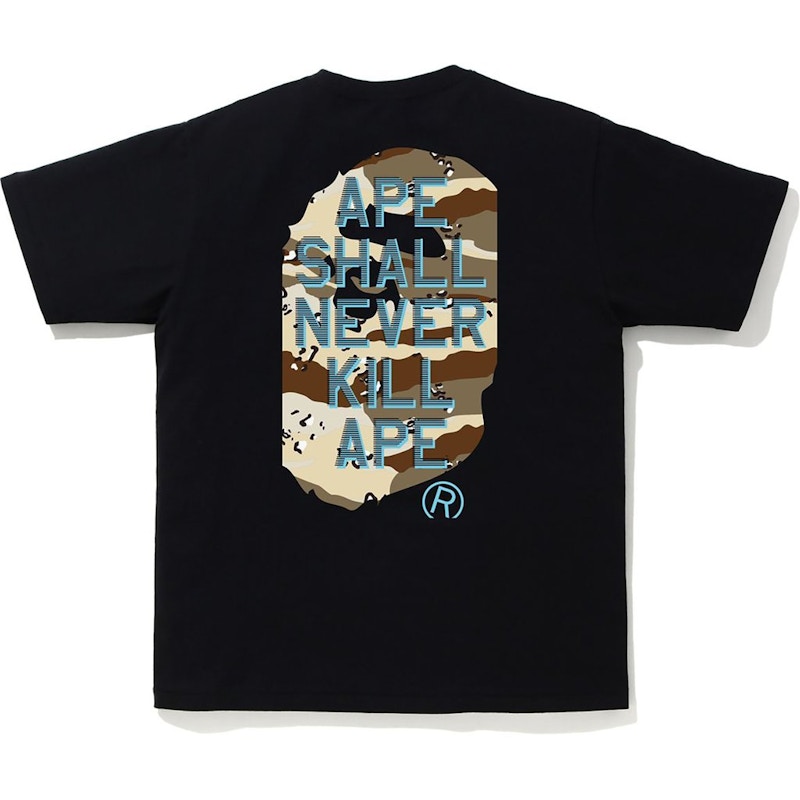 BAPE Desert Camo Ape Head Tee Black 圖 2