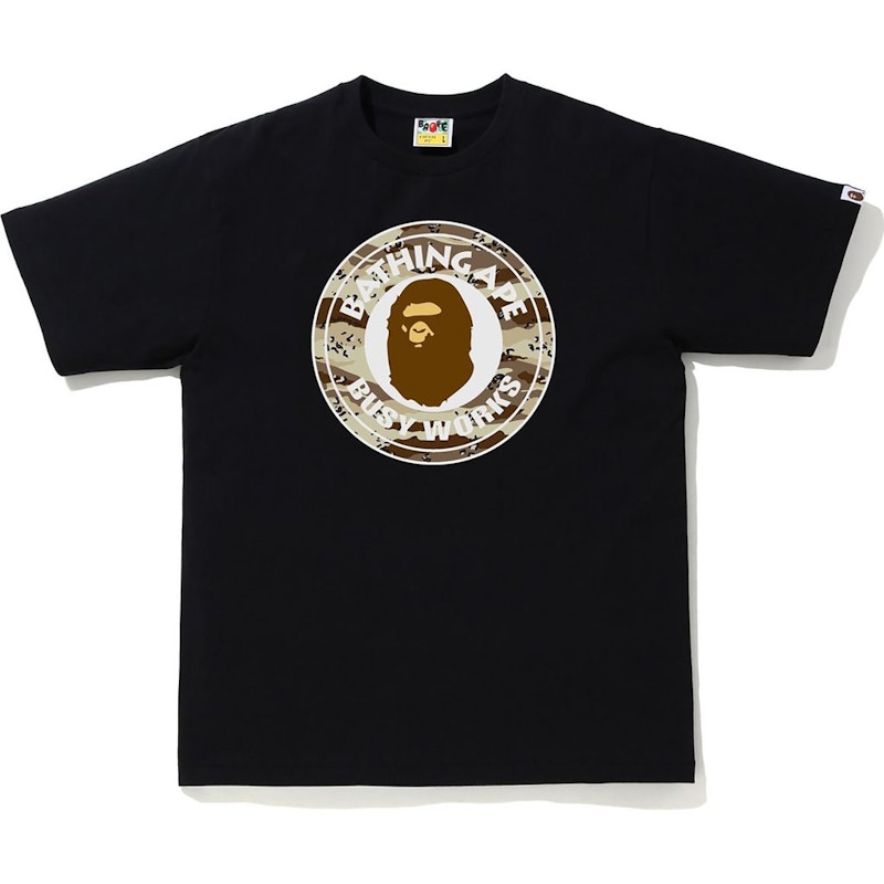 BAPE Desert Camo Busy Works Tee Black/Beige
