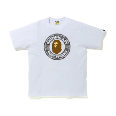 BAPE Desert Camo Busy Works Tee White/Black