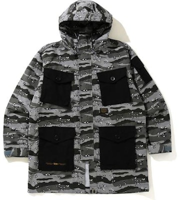 BAPE Desert Camo Loose Fit Military Jacket Black Buy BAPE Desert Camo Loose Fit Military Jacket Black