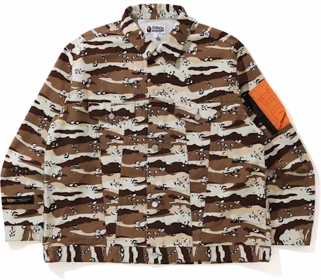 BAPE Desert Camo Loose Fit Trucker Jacket Beige Buy BAPE Desert Camo Loose Fit Trucker Jacket Beige