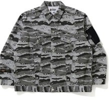BAPE Desert Camo Loose Fit Trucker Jacket Black BAPE Desert Camo Loose Fit Trucker Jacket Black