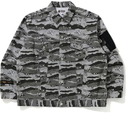 BAPE Desert Camo Loose Fit Trucker Jacket Black Buy BAPE Desert Camo Loose Fit Trucker Jacket Black