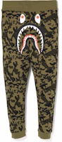 Bape Desert Camo Shark Slim Sweat Pants Green