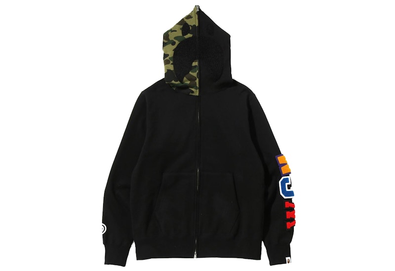 Order A BATHING APE®着脱式シャークフルジップフーディ (ブラック)

