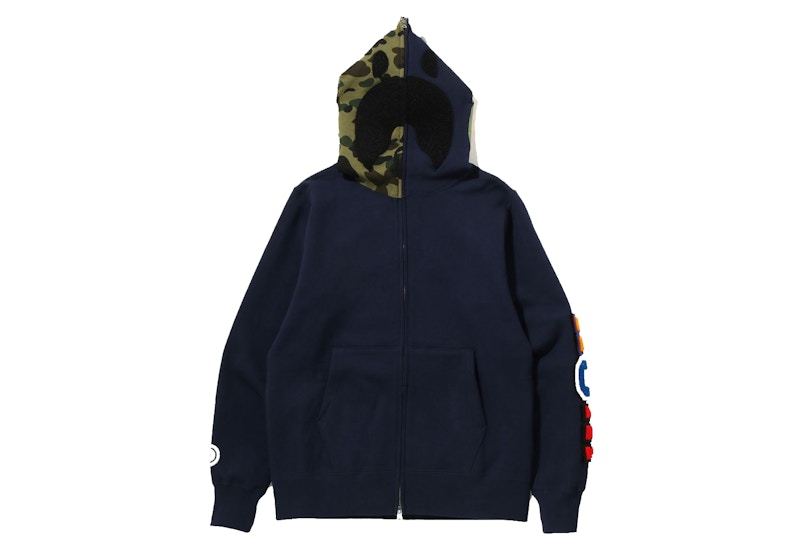 Order ベイプ着脱式シャークフルジップフーディ (ネイビー)
