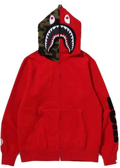 bape-detatchable-shark-full-zip-hoodie-red