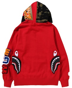 BAPE可拆式鯊魚全拉鍊連帽外套 '紅色' Lookbook BAPE可拆式鯊魚全拉鍊連帽外套 '紅色'