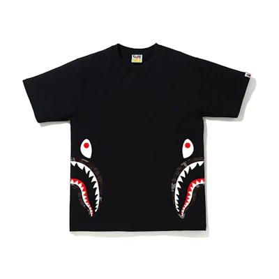 BAPE Digital Camo Side Shark Tee Tee Black/Black