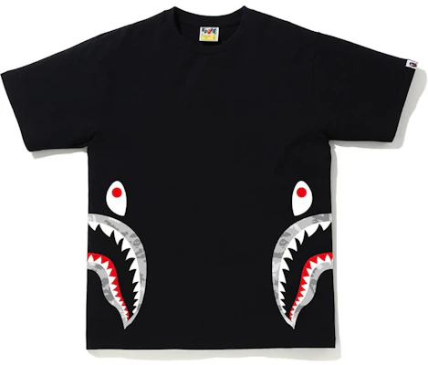 BAPE Digital Camo Side Shark Tee Tee Black/Gray Buy BAPE Digital Camo Side Shark Tee Tee Black/Gray